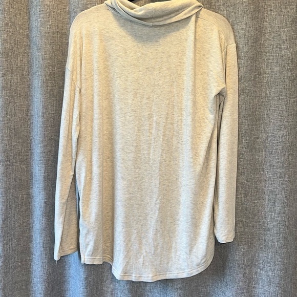 GAP Cowl Neck Long Sleeve Top - Women’s Large - Light Heathered Tan - Picture 7 of 7